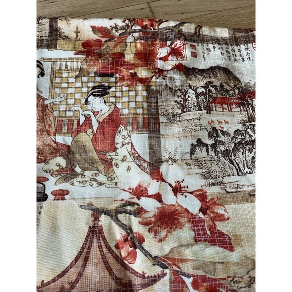 Platinum Collection Asian Geishas Art Fabric Upholstery Drapery Richloom 3 Yrds - Picture 3 of 11